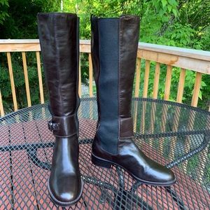 Via Spiga 8M(39) brown leather combat riding boots
